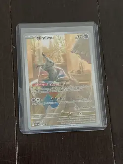 Mimikyu Pokemon Center SVP 075 PSA 9 Paldean Fates ETB Promo - Image 1