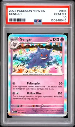 2023 POKEMON MEW EN-151 #094 GENGAR PSA 10 - Image 1