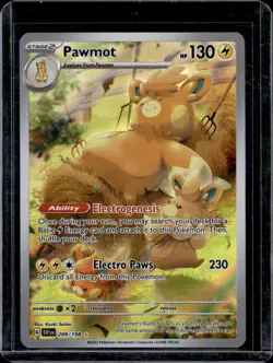 Pawmot 209/198 Illustration Rare Scarlet & Violet Pokemon Holo Near Mint - Image 1