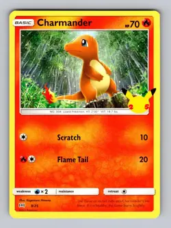 Charmander 009/025 Promo McDonald's 25th Anniversary Promos Pokemon LP - Image 1