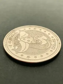 Victreebel SP50 medal coin Pokemon Japanese Pokemon Meiji Juice NINTENDO Rare - Image 3