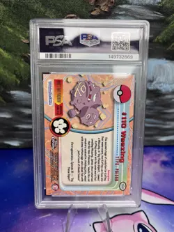 2000 TOPPS CHROME WEEZING POKEMON T.V. #110 PSA MINT 9 - Image 2