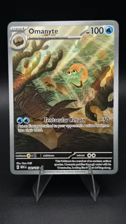 Omanyte 180/165 Illustration Rare 151 Pokemon Holo Near Mint - Image 1