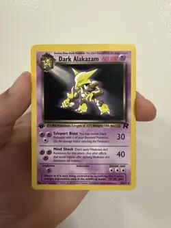 Pokemon Dark Alakazam Team Rocket First Edition 18/82 - Image 1