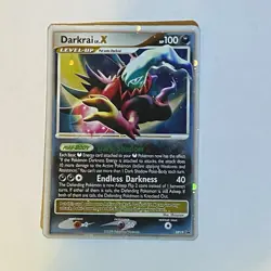 Pokemon Darkrai LV.X DP19 Diamond and Pearl Promo Holo English HP 100 - Image 1