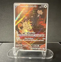 Team Rocket's Meowth - 203/182 - SV10: Destined Rivals (DRI) NM - Image 1