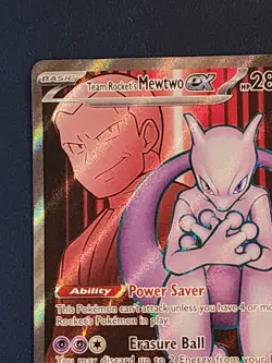The Pokemon Company Team Rocket's Mewtwo ex 213/182 SV10 Holo Double Rare EN - Image 2
