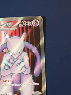The Pokemon Company Team Rocket's Mewtwo ex 213/182 SV10 Holo Double Rare EN - Image 3