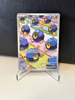 2025 Pokemon Roggenrola 127/086 Sv: White Flare Illustration Rare Full Art NM/M+ - Image 1