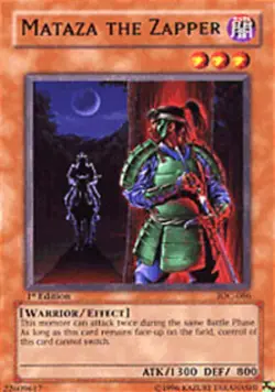 Mataza the Zapper - IOC-086 - Rare - 1st Edition PL/MP Yugioh Invasion of Chaos - Image 1