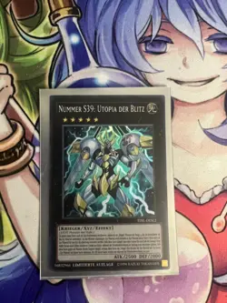 NUMBER S39: UTOPIA THE LIGHTNING GERMAN SUPER TDIL-ENSE2 DESE2 NEAR MINT YUGIOH - Image 1