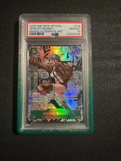Jewelry Bonney OP12-118 Manga Alt Art Holo SR PSA 10 - Image 1
