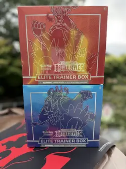 Battle Styles Elite Trainer Box Red and Blue Sealed Pokemon TCG - Image 1