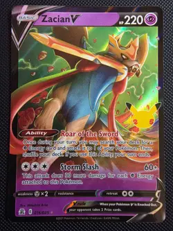 Zacian V 016/025 Celebrations Holo Near Mint - Image 1