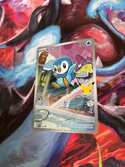 Pokemon TCG Piplup 042 30th Anniversary Illustration Rare First Partner Promo - Image 3