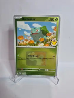 Bulbasaur 001/132 MEG 2026 Pokemon Day League Promo PLAY Stamp 30th Anniversary - Image 1
