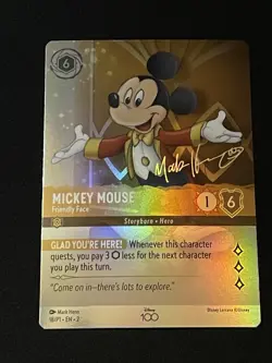 Lorcana Disney100 Mickey Mouse 18/P1 Friendly Face Disney Collector Edition - Image 1
