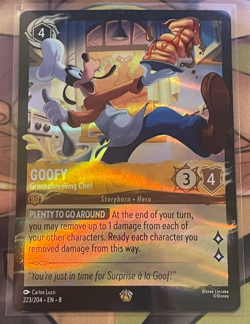 Disney Lorcana Holofoil - Goofy Groundbreaking Chef 223/204 - Image 1
