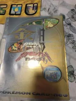 Pokemon COMPLETE Japanese NEO Premium File 1 PROMO 9 Card Genesis Set - Image 1