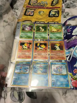 Pokemon COMPLETE Japanese NEO Premium File 1 PROMO 9 Card Genesis Set - Image 2
