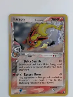 Flareon 5/113 Moderately Played Delta Species Holo Pokemon Card TCG - Image 1