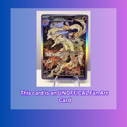 FANART Pokemon Ninetales Illustration Rare Japanese Painting Custom Fan Card Art - Image 3