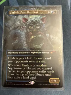 MTG English Umbris, Fear Manifest (Confetti Foil) NM Foil Secret Lair - Image 1