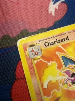 Charizard Pokemon Card Legendary Collection 3/110 Rare Non Holo 2002 DMG - Image 2