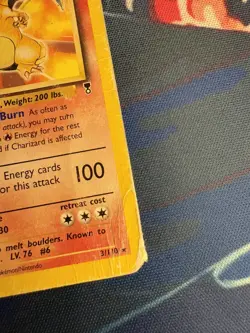 Charizard Pokemon Card Legendary Collection 3/110 Rare Non Holo 2002 DMG - Image 5