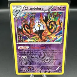 Chandelure ~ 43/119 ~ Holo ~ PHANTOM FORCES ~ MODERATE PLAY ~ Pokemon Card - Image 1