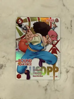 One Piece x Round 1 ENGLISH Promo Card - Usopp OP11-003 - Image 1