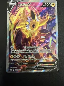 Pokemon TCG Jolteon V SWSH183 SWSH Promo Cards Holo Promo EN 190HP 2021 - Image 1