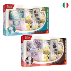 Pokemon 30th Anniversary Bundle Collections with Mew & Mewtwo Figurine ITA PRE-... - Image 1
