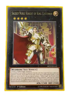 YUGIOH Noble Knight Warrior Deck Complete 41 - Cards with Sleeves - Image 4