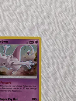 Pokemon TCG Mewtwo Promo SM77 Sun & Moon Promos Holo - LP *Indentation on back* - Image 5