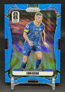 Edin Dzeko Blue Wave Prizm Parallel Card /225 SP 2026 Panini FIFA World Cup #469 - Image 1