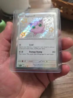 Jigglypuff 198/091 NM/MT Rare Scarlet and Violet Paldean Fates Baby Shiny - Image 2