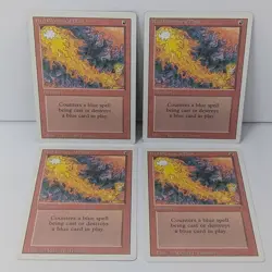 Red Elemental Blast Lot of 4 - Magic The Gathering MTG - Revised! - Image 2