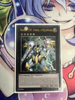 NUMBER S39: UTOPIA THE LIGHTNING PORTUGUESE OP04-EN001 PT001 NEAR MINT YUGIOH - Image 1