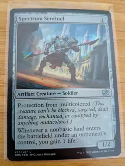 MTG Spectrum Sentinel (FOIL) 244 The Brothers' War M/NM Free UK P&P - Image 1