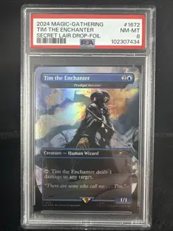 2024 MTG SECRET LAIR DROP FOIL #1672 TIM THE ENCHANTER PSA 8 - Image 1