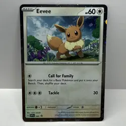 Pokemon Eevee #043 English SVP Black Star Promo Cosmos Holo NM - Image 1