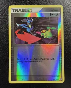 Pokemon TCG Switch 119/130 Diamond and Pearl Reverse Holo LP - Image 1