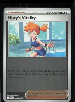 Misty's Vitality 080/084 Uncommon Pitch Black Pokemon Reverse Holo Near Mint - Image 1