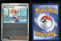 Misty's Vitality 080/084 Uncommon Pitch Black Pokemon Reverse Holo Near Mint - Image 3
