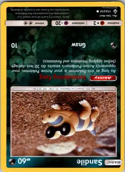 Sandile 113/214 Unbroken Bonds Pokemon TCG Reverse Holo C NM - Image 1