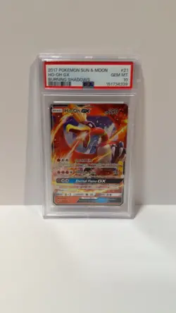 PSA 10 HO-OH Pokemon SUN & MOON GX BURNING SHADOWS - Image 1