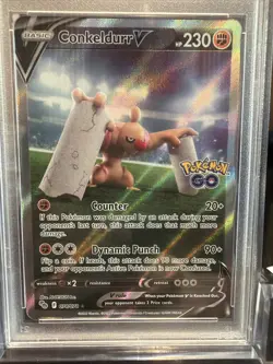 2022 POKEMON GO #074 FULL ART/CONKELDURR V PSA 10 - Image 2