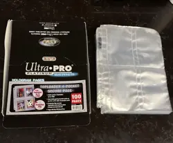 Ultra Pro 4 Pocket Refill Sheets 100 Count Used for Sports Pokemon YuGiOh - Image 1