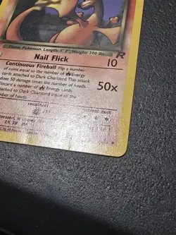 Dark Charizard 21/82 Rare Team Rocket Pokemon 1st Edition Moderately Played - Image 4
